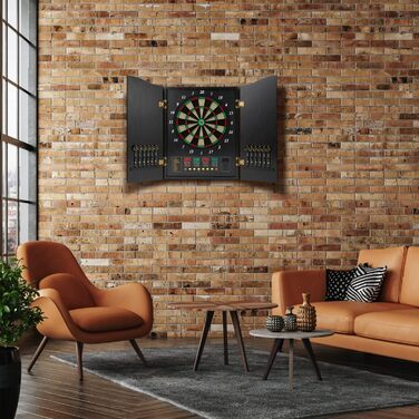 Електронна мішень для дартсу з дверцятами, електронна мішень для дартсу з 12 дротиками та 88 запасними наконечниками, електронна мішень для дартсу з голосовим керуванням та РК-дисплеєм, електрична мішень для спорту