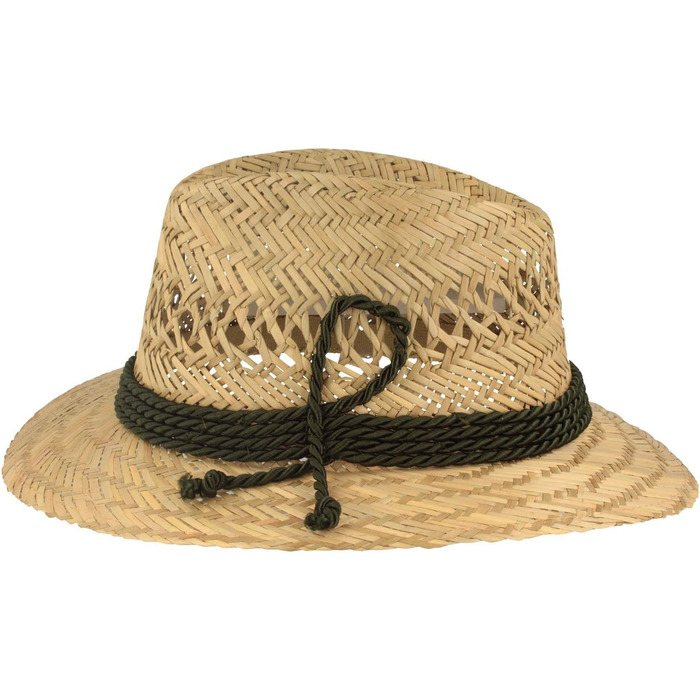 Широкий дитячий солом&39яний капелюх Літній капелюх Сонячний капелюх виготовлений зі 100 соломи, Зроблено в Італії Для хлопчиків та дівчаток Особливо легкий та зручний з шовковою обробкою, розмір 51, натуральний колір