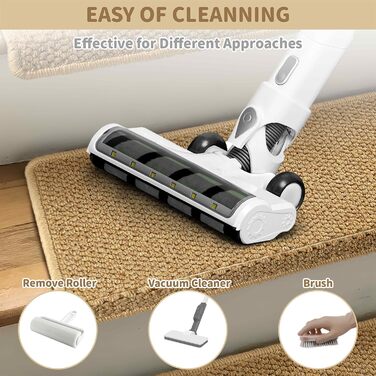 Килимок для сходів Bullnose Carpet, нековзні килимки для сходів для внутрішніх дерев&39яних сходів, доріжка для сходів, м&39які килимки для сходів, окантовка, захисний матеріал для сходів, що прається, 74,9 x 24,1 x 3,8 см, 14 шт. бежевого кольору, 29,5&3