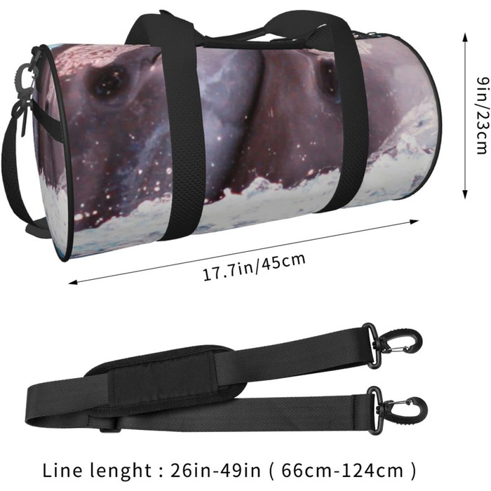 Дорожня сумка Подвійні дельфіни у воді, спортивна сумка для чоловіків та жінок, сумка-мішок, спортивна дорожня сумка