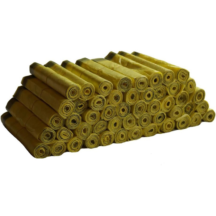 Жовтий пакет одна коробка містить 50 рулонів (650 жовтих пакетів) товщина плівки 15 мкм