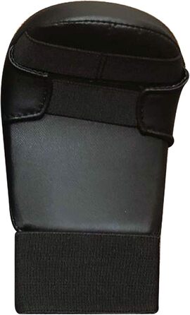 Дитячі рукавички для карате без пальців, захист для карате, юніорські, без великого пальця, зі штучної шкіри, чорні, сині, червоні, розмір S, чорні