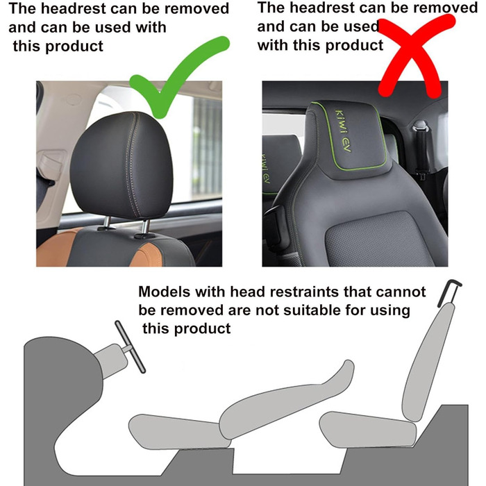 Надувний матрац для автомобіля - Ліжко на передньому сидінні автомобіля, Надувна подушка для автомобіля Надувна передня подушка для автомобільного матраца, Водонепроникний товстий надувний матрац з ПВХ, Герметичний P12-Чорний