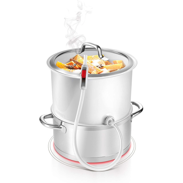 Парова соковижималка для фруктів та овочів Della Casa, пластик, біла, 28.4 x 16.9 x 28 см, 895250