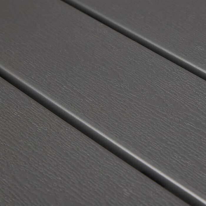 Розкладний садовий стіл Relaxdays, пластик, сталь, 8 місць, сірий Кемпінговий стіл, ширина 166 - 215 см, водонепроникний