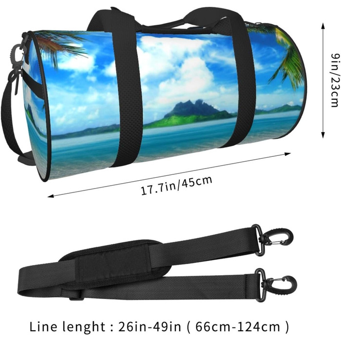 Спортивна сумка, дорожня сумка, пляжна сумка з принтом Дерева, сумка для ночівлі, чорна, універсальний розмір, сумка для подорожей