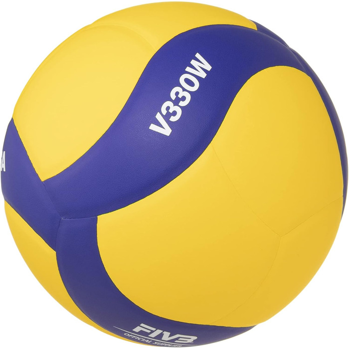 Волейбольний м'яч Mikasa V330W, Розмір 5, Аеродинамічний дизайн, Схвалено FIVB, М'яка поверхня