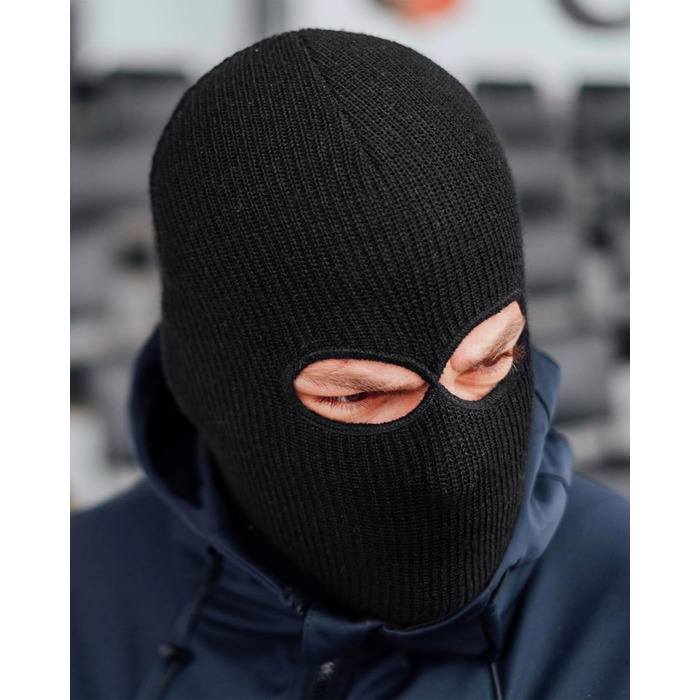 Балаклава та шапка PGWEAR Troublemaker 2 в 1 Чорний Білий Червоний Синій Жовтий Зелений Рожевий Сірий Оливковий Камуфляж Балаклава Маска Шапка Ультрас Лижні Хулігани Один розмір Чорний