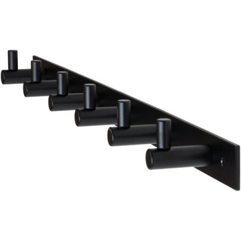 Гачки для одягу чорні матові 6 гачків вішалка для одягу передпокій, кухня та ванна кімната I настінна вішалка MOON I вішалка для о