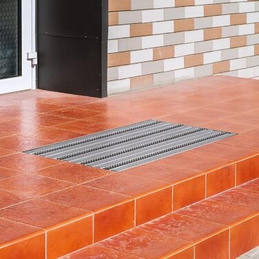 Скребок для взуття 40 x 60 см з піддоном гумовою сіткою та килимком зі щетини