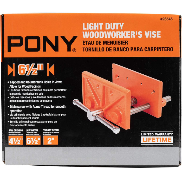 Струбцина Pony POJ26545 Holzarbeiter, легка, помаранчева, 11,4 см