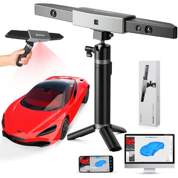 Сканер Revopoint Range, точність сканування 0,1 мм, швидкість сканування 18 кадрів в секунду, одна область сканування 360 мм x 650