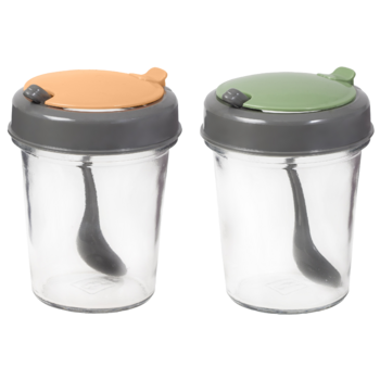 Спецівниця Herevin 2024 Colours Conical Spice Jar з ложкою MIX 0.32 л (131509-150) (7053605)