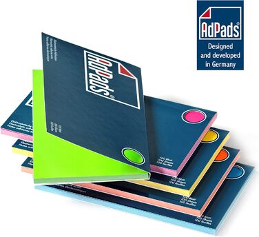 Електростатично самоклеючі картки модерації 175 x 100 мм, 500 аркушів, різні кольори Великі статичні стікери Можна переміщувати та переміщувати на будь-якій поверхні