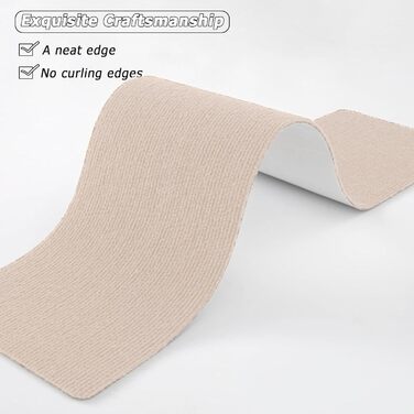 Сходинки для сходів 17 x 70 см, самоклеючі та протиковзкі, м&39який ворс, можна різати, багаторазові, 5 самоклеючих внутрішніх сходинок, килимове покриття для сходів для дітей та людей похилого віку, D