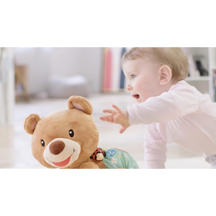 Інтерактивна плюшева іграшка, яка самостійно повзає, рахує, розмовляє і співає - Для дітей 9-36 місяців