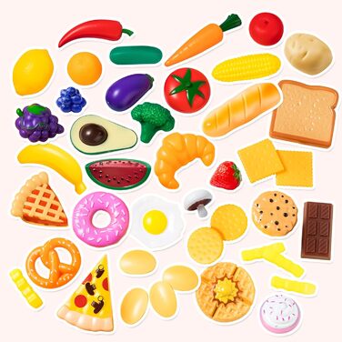 Дитячі пластикові іграшки з їжею, підроблена їжа, кухонний набір, іграшки для розвитку уяви для малюків, різдвяні подарунки на ден