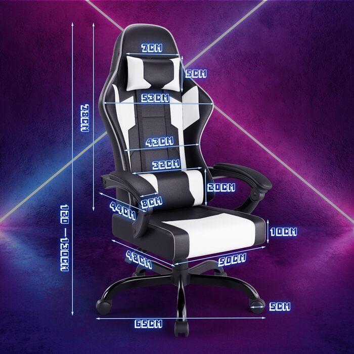 Офісне крісло масажне ігрове крісло ергономічне з поперековою підтримкою комп'ютерне офісне крісло з підголовником масажна подушка