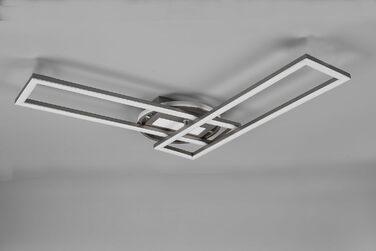 Стеля LED-світильник Reality Twister R67183107, матовий нікель, 30 Вт, з пультом, димером та зміною кольорів