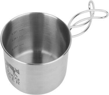 Чашка Tasmanian Tiger TT Handle Mug 500 - ідеальна для активного відпочинку та кемпінгу, з нержавіючої сталі, 500 мл, сумісна з пляшкою об&39ємом 1 л з широким горлом та тримачем для пляшок TT