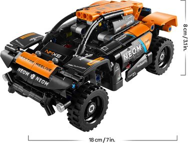 Конструктор LEGO Technic 42166, Гоночний автомобіль NEOM McLaren Extreme E, 252 деталі