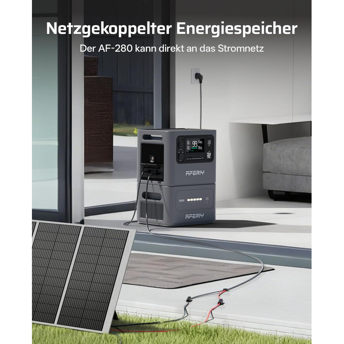 Комплект Електростанція 2800 Вт 2048 Втгод розширювальний акумулятор 2048 Втгод, швидка зарядка 1,5 години, 13 виходів, чиста синусоїда 230 В, ДБЖ, сонячний генератор 4096 Втгод для кемпінгу/домашнього офісу, 2025