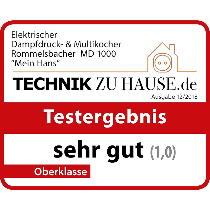 Електрична пароварка MD 1000 'MeinHans - оригінал - 14 автоматичних програм, регульованих від 40 C до 170 C, 2 рівні тиску пари, к