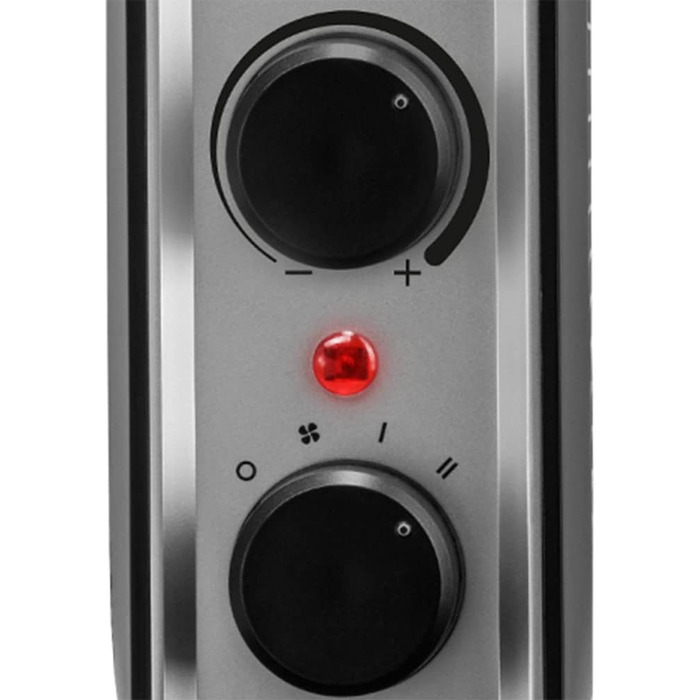 Керамічний вентилятор-обігрівач TROTEC TFC 13 E Теплова потужність 700 Вт / 1400 Вт Електричний обігрівач з термостатом, розмір приміщення від 20 м до 50 м, чорний 1400 Вт Чорний