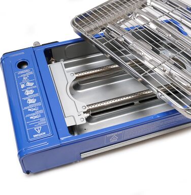 Кемпінговий гриль Evergrill на бутані - Включає 16 газових картриджів - Газовий гриль - Кемпінгова плита - Настільний гриль - Аварійний комплект