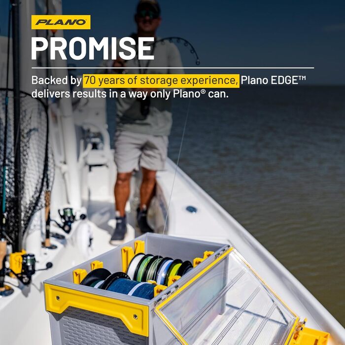 Ящики для зберігання рибальських снастей серії Plano Edge, високоякісне рибальське спорядження із захистом від іржі, Leader Management
