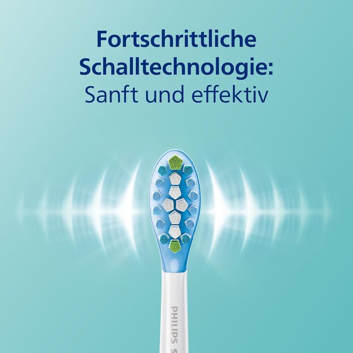 Електрична зубна щітка Philips Sonicare ExpertClean 7300, звукова зубна щітка з додатком, 3 режими чищення та 3 рівні інтенсивності, датчик тиску, дорожній футляр, сріблясто-білий, 2 упаковки, модель HX9611/19