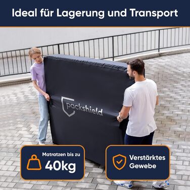 Чохол для матраца 140x200 см захист для зберігання та переміщення товщина 30 см водонепроникна та стійка до розривів сумка для зберігання на блискавці 140 x 200 см