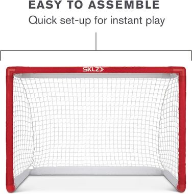 Набір для хокею SKLZ Pro Mini, з 2 воротами, 2 ключками та 1 м&39ячем, один розмір, червоний, унікальний розмір