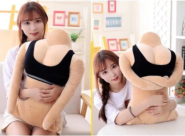 Допоміжна плюшева подушка Pssopp, зручна, форми тіла (гарненька дівчинка приблизно 58 см (див. деталі)) Гарненька дівчинка приблизно 58 см (див. деталі) Гарненька дівчинка приблизно 58 см (див. деталі)