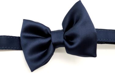 Ошийник для собак Croci Ceremony з метеликом, для весілля, блакитна тканина, сатин, срібні деталі, для малих, середніх та великих собак, розмір L/4166 см блакитний L