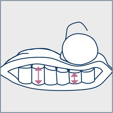 Подушка Billerbeck 2460420002 Rondo NK, підходить для чохлів, приблизно 40 x 80 см