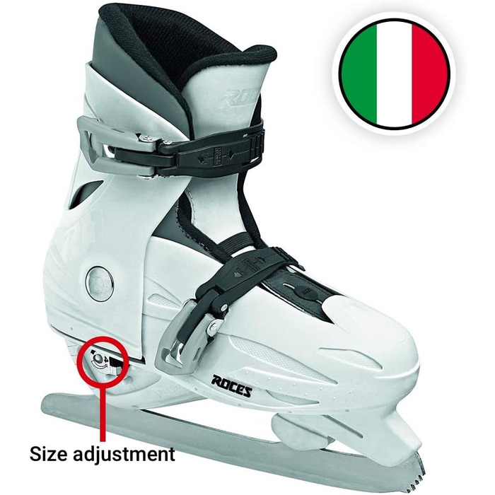 Дитячі ковзани Roces MCK II F, регульовані, розмір 36-40, білі/чорні