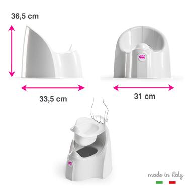 Футуристичний горщик для спокійних справ, білий, 38916835 шт.