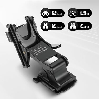 Кріплення для приладу нічного бачення Topyond з металевим самоскидом, адаптер для шолома M88 для приладу нічного бачення PVS-14, покращена підтримка адаптера для приладу нічного бачення самоскида