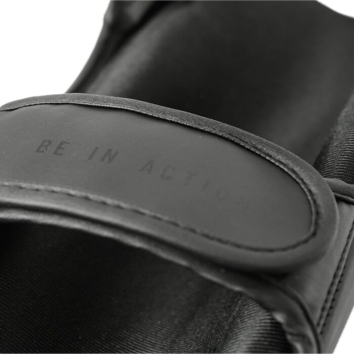 Щитки для гомілок MADGON з ідеальною посадкою та товстою підкладкою - Захист гомілок для бойових мистецтв, MMA, кікбоксингу, муай-тай Чорний/Чорний M