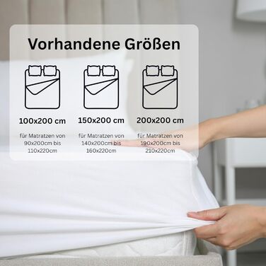 Простирадло на резинці 180x200 см Зелене до 200x200 см - Розкішне простирадло на резинці з бавовняного трикотажу, сертифіковане Oeko-Tex - для матраців до 30 см та ліжок з пружинним блоком - Простирадло для ліжка розміру King 180 x 200 см - 210 x 220 см З