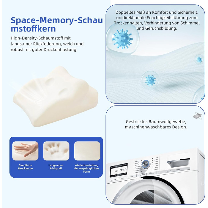 Подушка для читання для ліжка та дивана, ергономічна подушка для спини, подушка з піни з ефектом пам&39яті для спини, подушка для голови, подушка з рефлюксом, подушка для ніг, подушка для ліжка з чохлом, який можна прати, для сидіння, читання, перегляду т