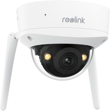 Зовнішня камера спостереження Reolink 4K Wi-Fi 6 із кутом огляду 125, захистом від вандал IK10, кольоровим нічним баченням, виявленням людей/транспортних засобів/тварин, двостороннім аудіо, без PT, RLC-840WA