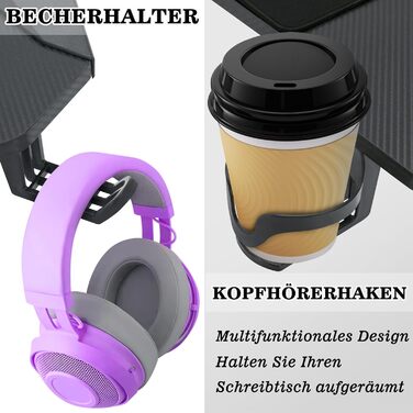 Ігровий стіл Storeo Imp, 140 x 60 см, МДФ / сталь / вуглецеве волокно, чорний