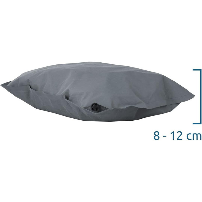 Ваш набір дорожніх подушок GEAR - 2 шт. Relax Pillow 40x30 см, м'який наповнювач, 8-12 см Надувна надувна подушка зі змінною висот