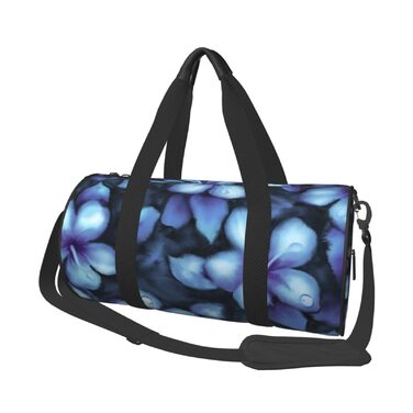 Дорожня сумка-циліндр з тропічним квітковим принтом, спортивна сумка для чоловіків та жінок, сумка-мішок, спортивна сумка