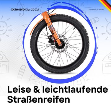 Дитячий гірський велосипед S&39Cool XXlite EVO 20R 7S (20 футів, сірий/помаранчевий)