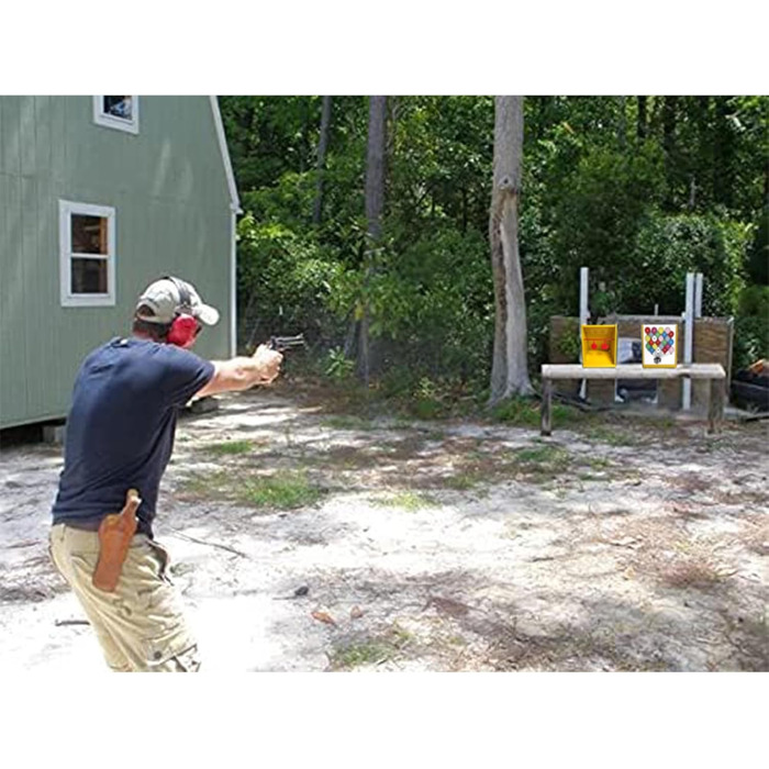 Пастка для мішеней ATFLBOX 17,8 x 22,9 см для пневматичної гвинтівки з 20 паперовими мішенями для тренувань зі стрільби з пневматичного пістолета, страйкболу та гвинтівки