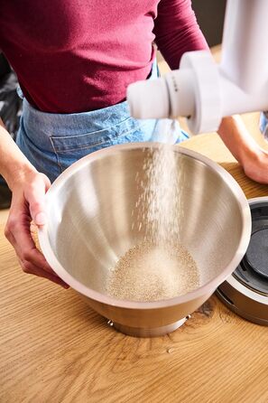 Борошномельний верстат Kenwood KAX941PL (аксесуар для кухонного комбайна, підходить для всіх кухонних комбайнів Chef і kMix, сталевий подрібнювач), білий