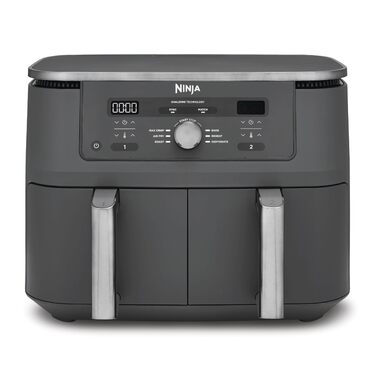 Цифрова аерофритюрниця Ninja Dual Zone, 9,5 л, 6-в-1, металік